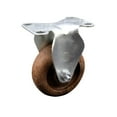thumbnail image 1 of 4 Inch High Temp Glass Filled Nylon Wheel Rigid Top Plate Caster Service Caster, 1 of 2