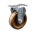 thumbnail image 1 of 4 Inch High Temp Phenolic Wheel Rigid Top Plate Caster Service Caster Brand, 1 of 2