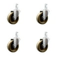 thumbnail image 1 of 4 Inch High Temp Phenolic Wheel Swivel 3/4 Inch Square Stem Caster Set SCC, 1 of 2