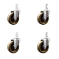 thumbnail image 1 of 4 Inch High Temp Phenolic Wheel Swivel 7/8 Inch Square Stem Caster Set SCC, 1 of 2