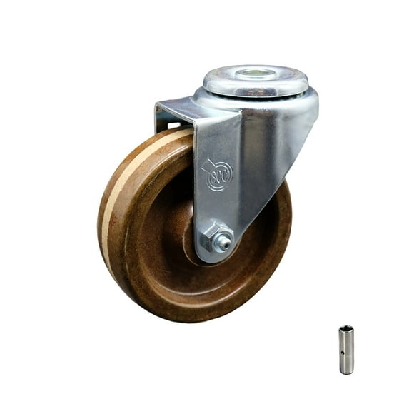 4 Inch High Temp Phenolic Wheel Swivel Bolt Hole Caster Service Caster Brand