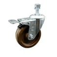 thumbnail image 1 of 4 Inch High Temp Phenolic Wheel Swivel ½ Inch Stem Caster with Total Lock Brake, 1 of 2