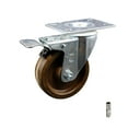 thumbnail image 1 of 4 Inch High Temp Phenolic Wheel Swivel Top Plate Caster with Total Lock Brake, 1 of 2