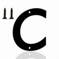 thumbnail image 1 of 4 Inch House Numbers Letters, Black House Address Letters, Outdoor Mailbox Numbers, Modern Metal Address Number Letter for Homes, Apartments, Farms, Outside (C), 1 of 5