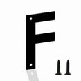 thumbnail image 1 of 4 Inch House Numbers Letters, Black House Address Letters, Outdoor Mailbox Numbers, Modern Metal Address Number Letter for Homes, Apartments, Farms, Outside (F), 1 of 5