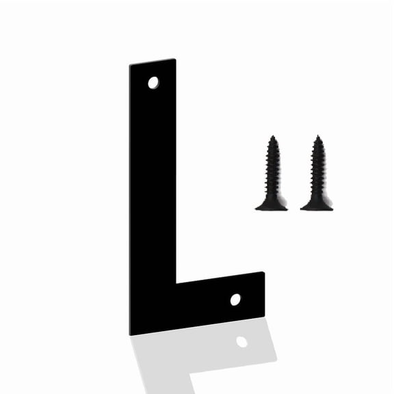 4 Inch House Numbers Letters, Black House Address Letters, Outdoor Mailbox Numbers, Modern Metal Address Number Letter for Homes, Apartments, Farms, Outside (L)
