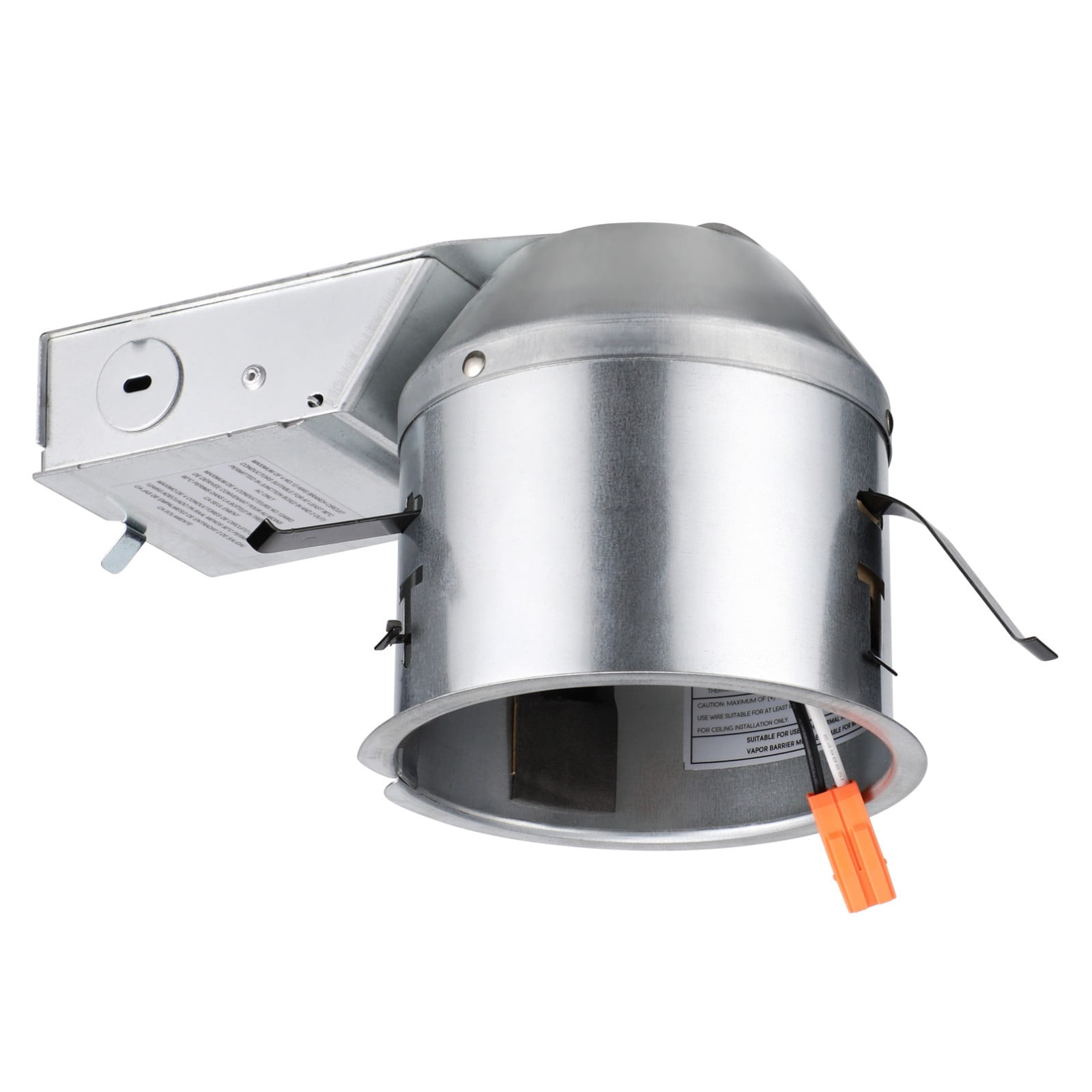 4 Inch IC Rated Air Tight Remodel Shallow LED Recessed Housing Can, 120-277V Max 15W Compatible, TP24 Connector, ETL Certified, Damp Location Rated