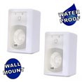 thumbnail image 1 of Acoustic Audio 151W Indoor Outdoor 2 Way Speakers 600 Watt White Pair, 1 of 6