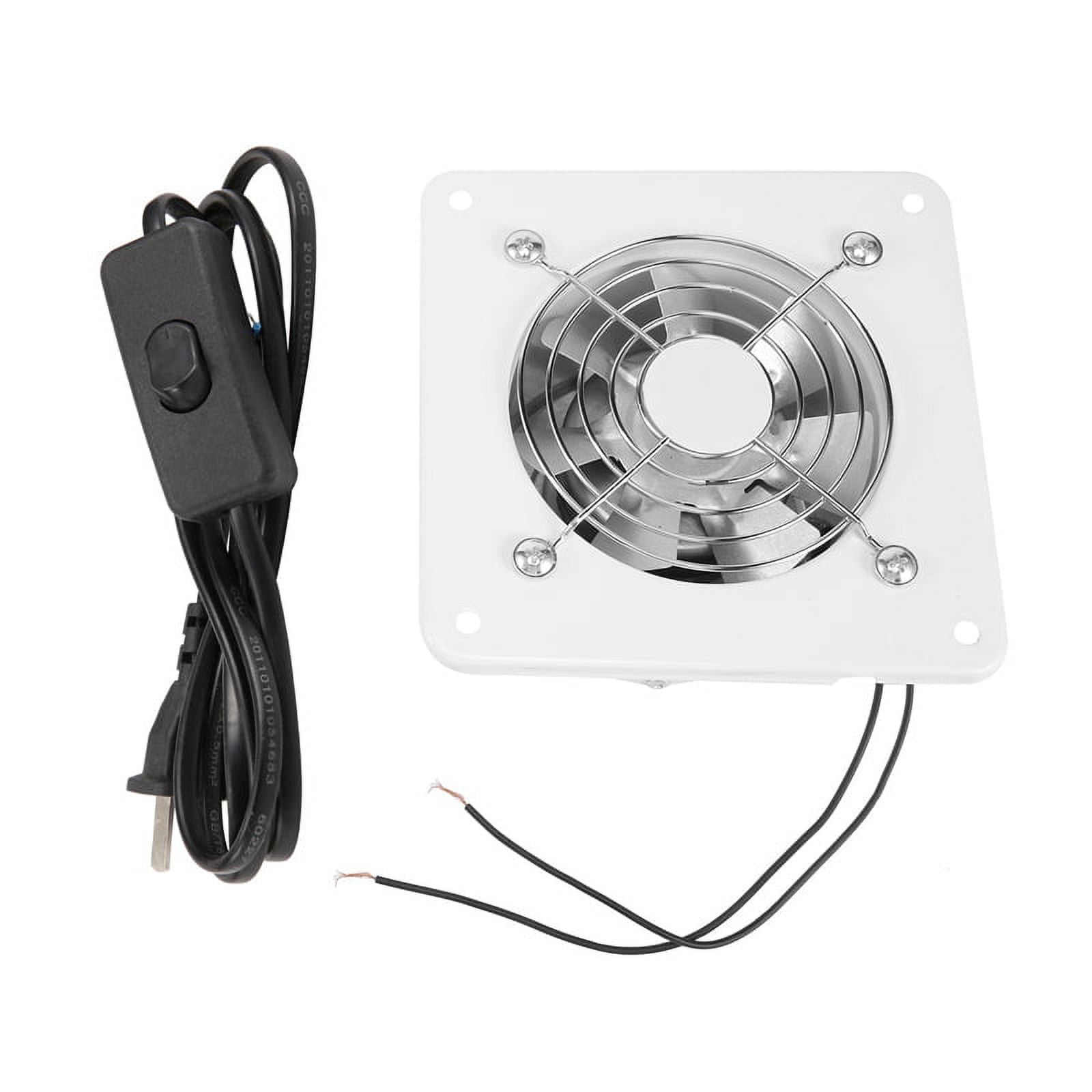 4 Inch Inline Duct Fan Air Ventilator Metal Pipe Ventilation Exhaust Fan Extractor Bathroom Fan Duct white metal