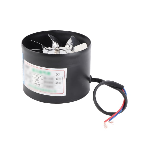 4 Inch Inline Duct Fan Round Booster Exhaust Ventilation Fan for Kitchen Bathroom Restaurants, 11x11x8 Inches / 27.9x27.9x20.3 cm Heavy Duty Air Vent Blower