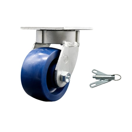 4 Inch KP Solid Poly Swivel Caster with Ball Bearing and Swivel Lock SCC