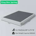 thumbnail image 1 of 4 Inch King Size Box Spring Heavy Duty Metal Mattress Foundation with Easy Clean Cover, Noise Free,Easy Assembly, 1 of 7