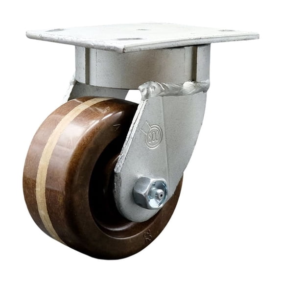 4 Inch Kingpinless High Temp Phenolic Wheel Swivel Top Plate Caster SCC