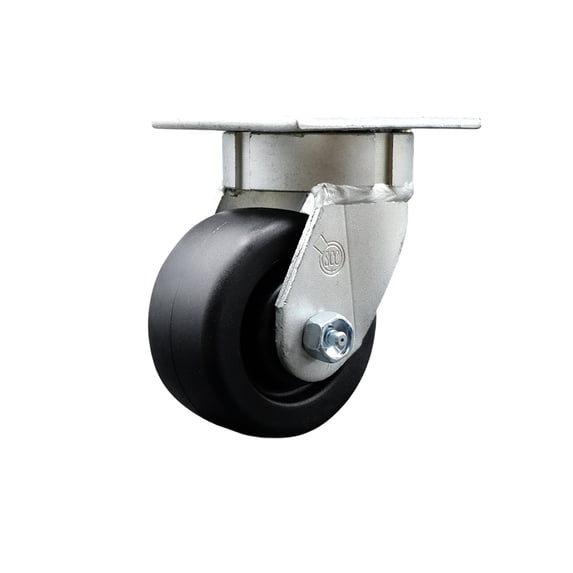 4 Inch Kingpinless Polyolefin Wheel Swivel Top Plate Caster Service Caster Brand