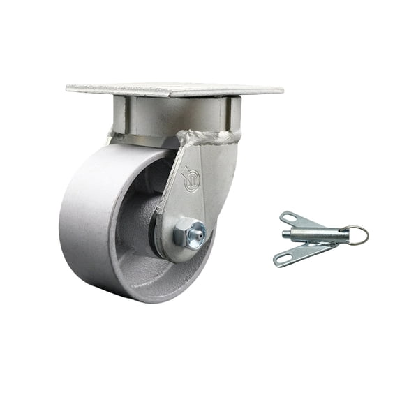 4 Inch Kingpinless Semi Steel Poly Wheel Swivel Caster with Swivel Lock SCC