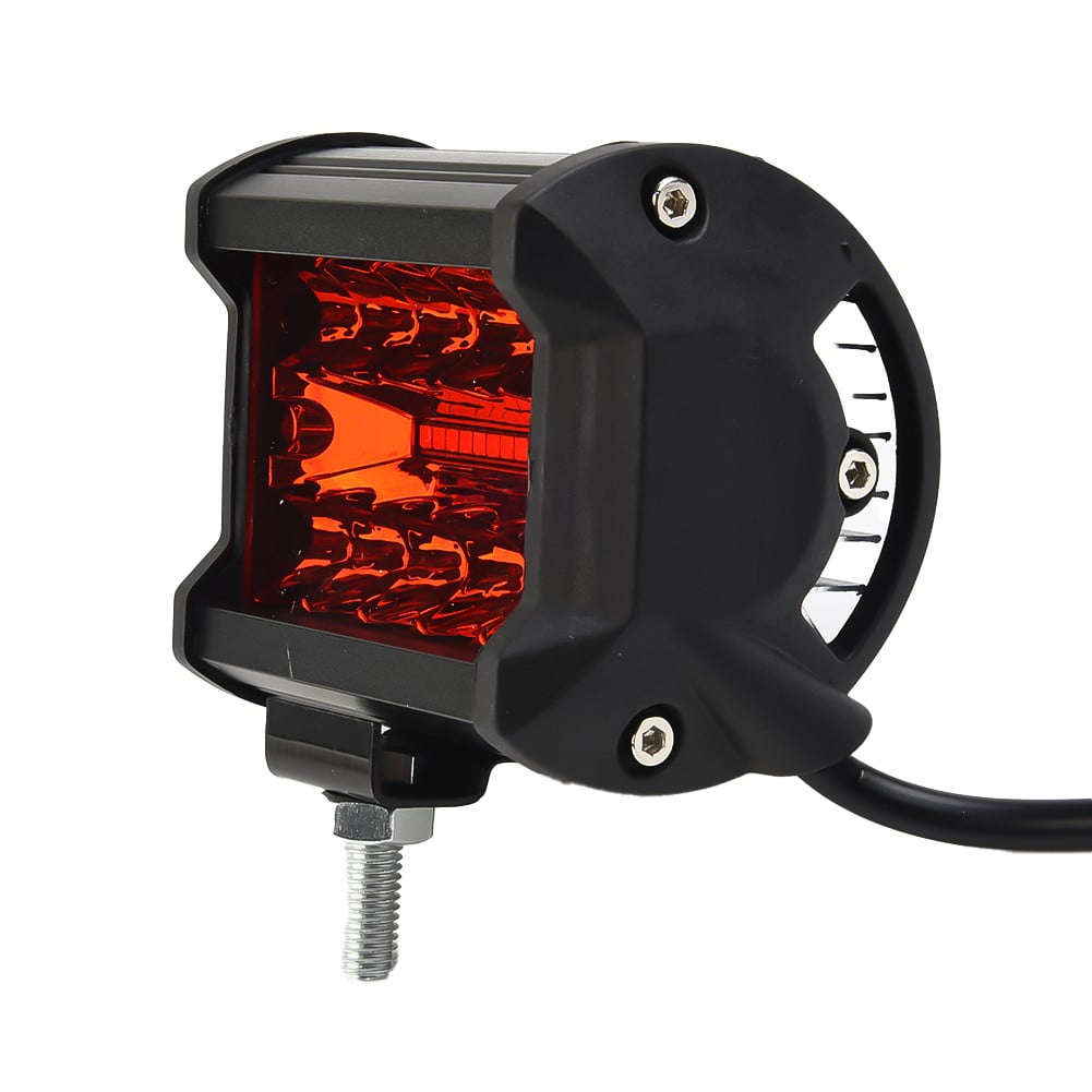 4 Inch LED Work Light Bar Flood Spot Lights Driving Lamp Offroad Car Truck ATV Red Light 24V Spotlight Accessory