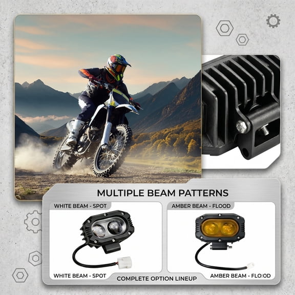 4 Inch LED Work Light Pods, Bright Spot Combo Beam Driving Lights, Off Road Fog Lamp for Truck ATV UTV SUV Motorcycle, Safety Light, 1Pack Yellow