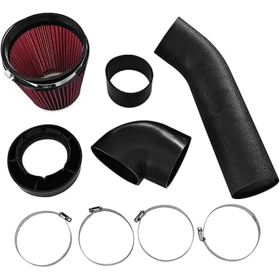 4 Inch LS Swap Cold Air Intake System with Filter Fits GM LSX LS1 LS2 LS3 LQ4 LQ9 LY6 4.8/5.3/5.7/6.0L Engines