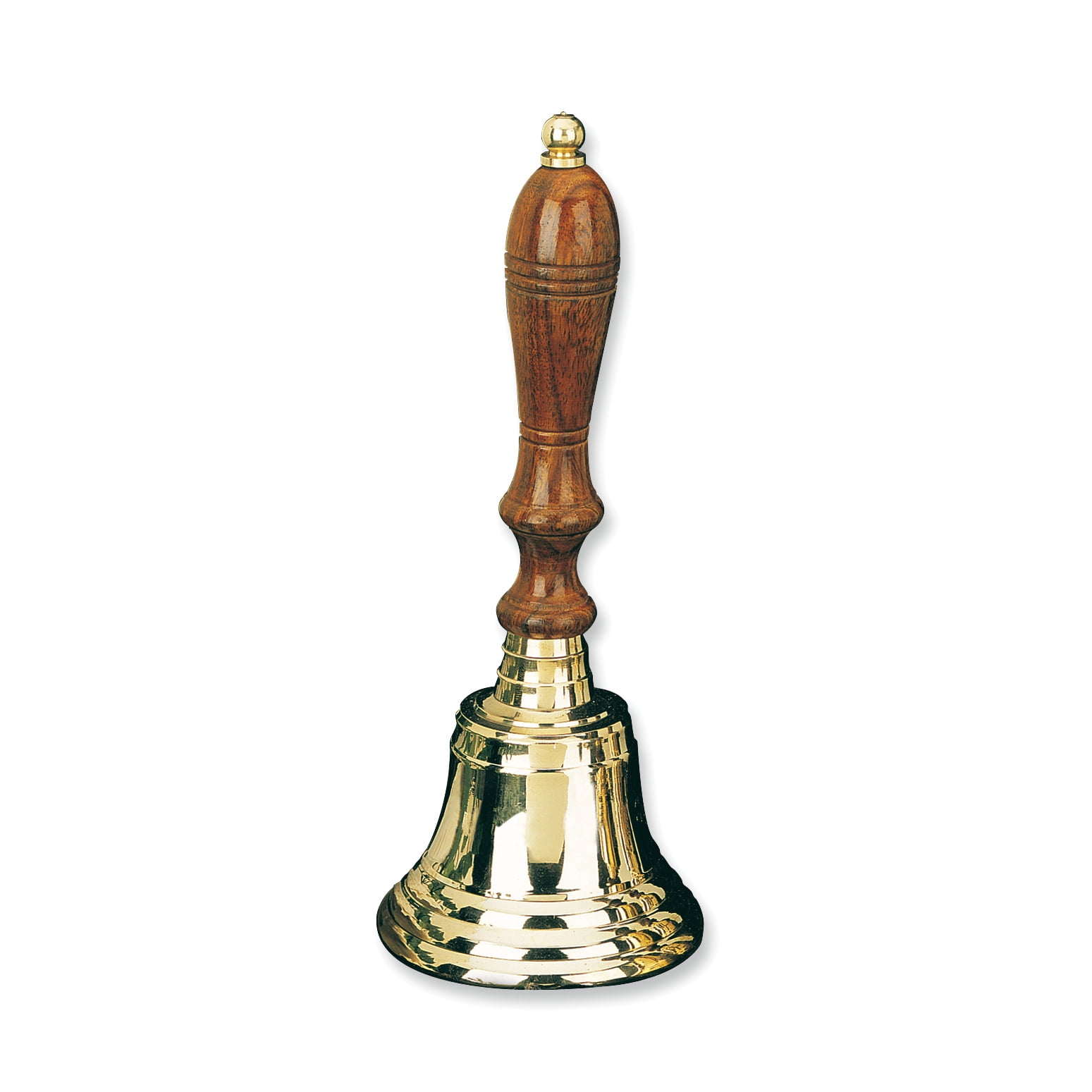 Square Hand Bell 4 Inch Lacquered Brass Wooden Handle Hand Bell Q-GL9239 - Walmart.com