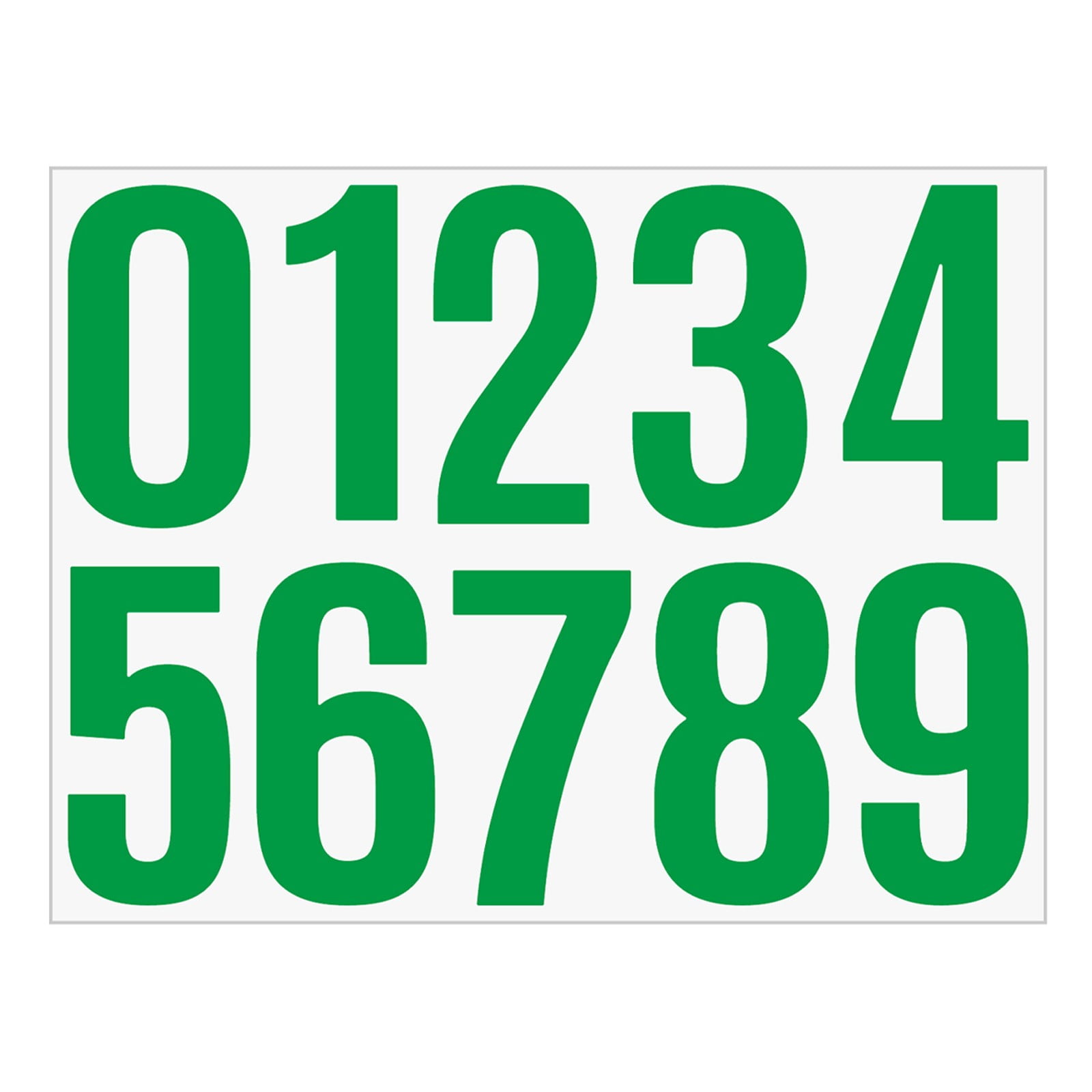 4 Inch Large Size Number Stickers, 1 Sheet Self Adhesive House Numbers ...