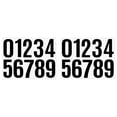 thumbnail image 1 of 4 Inch Large Size Number Stickers, 2 Sheet Self Adhesive House Numbers for Mailbox, Trash Cans - Waterproof Vinyl Numbers Sticker, for Easy Backing Peeling, Bold and Easy-to-Read House Number Labels, 1 of 9