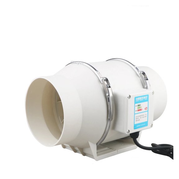 4 Inch Low Noise Inline Duct Hydroponic Air Blower Fan Exhaust Fan For Home Bathroom Ventilation Grow Room ,Easy to Install