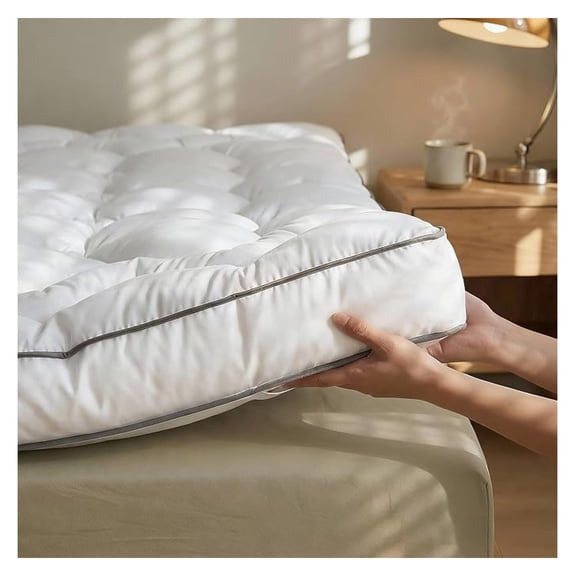 4 Inch Mattress Topper King Ultra Thick Soft Memory Foam King Bed Mattress Topper for Back Pain Universal Fit for Bedrooms, Guest Rooms & RVs, 80x78 Inch.