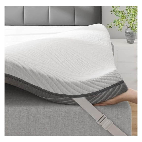 4 Inch Memory Foam Mattress Topper, Twin Mattress Topper for Back Pain and Washable Tencel Cover for Master Bedroom, Guest Room, Soft & Pressure Relief & Breathable, Certified