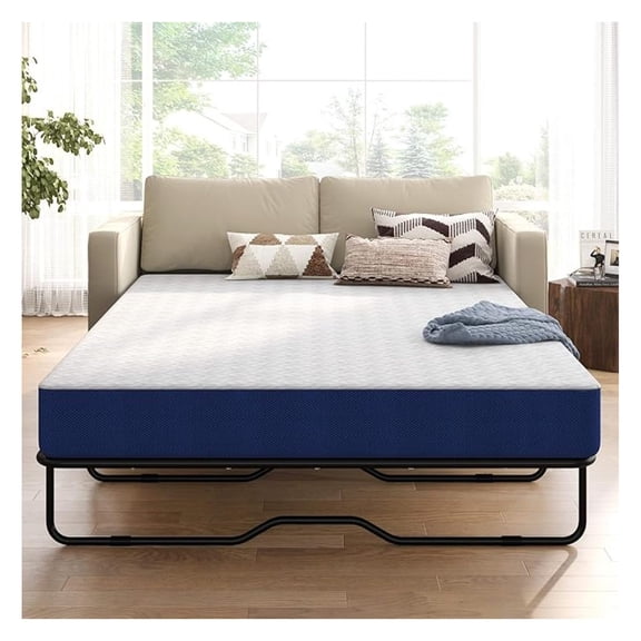 4-Inch Memory Foam Sofa Bed Mattress Replacement Full Size, Pull Out Couch Mattress with Removable Washable Cover, Certified, Perfect for Trundle Beds, Sofa Bed & Guest Rooms