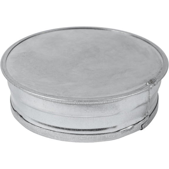 4 Inch Metal Duct End Cap, Galvanized Vent Pipe Cover
