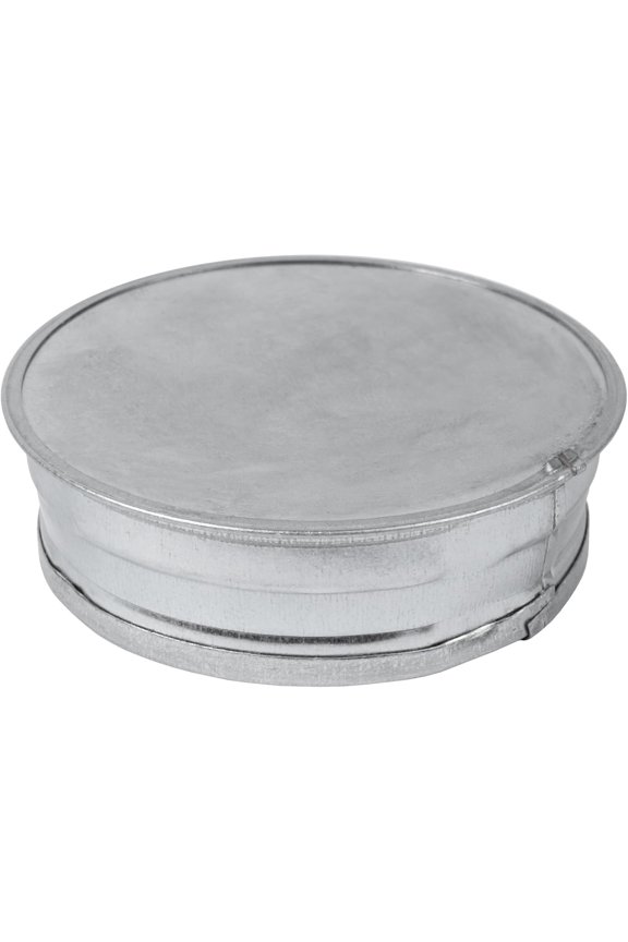 4 Inch Metal Duct End Cap, Galvanized Vent Pipe Cover