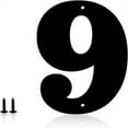 thumbnail image 1 of 4 Inch Metal Modern House Numbers, House Address Letters and Numbers for Outside Signs - Metal Letters Door Numbers Signage Street Address Plaque for Garden Door Mailbox Dr (Number 9), 1 of 6