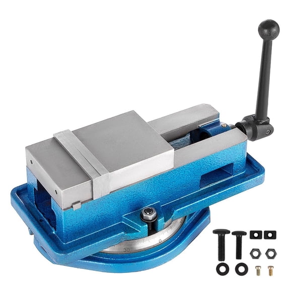 4 Inch Milling Vise, Bench Clamp Vise High Precision, Mill Vise with 360 Swivel Base, Ductile Iron Clamping Vise for Metalworking