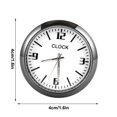 thumbnail image 1 of 4 Inch Mini Car Dashboard Clock - Luminous Digital Display & Pointer, Metal Electroplated Vent or Dash Mount for Truck, Car, Home or Office - 4x4cm, 1 of 4