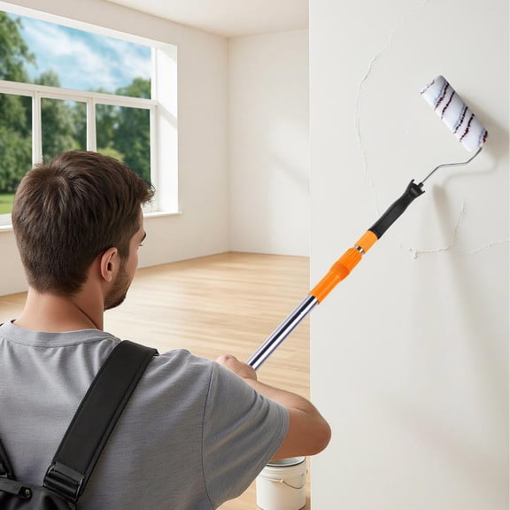4 Inch Mini Paint Roller Frame Set, 12 Pack Painting Handles with Galvanized Steel Wire for Small Areas and Corners, Black