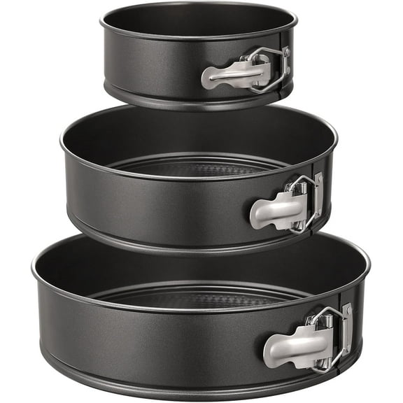 4-Inch Mini Springform Pan Set - 4 Piece Small Nonstick Cheesecake Pan for Mini Cheesecakes, Pizzas and Quiches