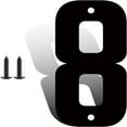 thumbnail image 1 of 4 Inch Modern Metal House Numbers, Metal Address Numbers and Letters, Black Door Mailbox Number, House Address Letter and Number for Office Home Farm Outside (8), 1 of 6