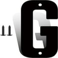 thumbnail image 1 of 4 Inch Modern Metal House Numbers, Metal Address Numbers and Letters, Black Door Mailbox Number, House Address Letter and Number for Office Home Farm Outside (G), 1 of 6