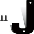 thumbnail image 1 of 4 Inch Modern Metal House Numbers, Metal Address Numbers and Letters, Black Door Mailbox Number, House Address Letter and Number for Office Home Outside (J), 1 of 6