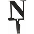 thumbnail image 1 of 4 Inch N Shaped Wall Mount Hook, Wrought Iron, Black- Saltoro Sherpi, 1 of 3
