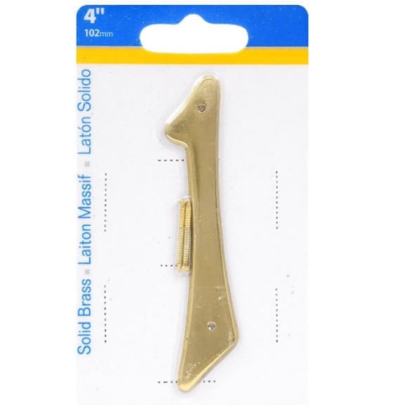 4-Inch Nail-On Traditional Solid Brass House Number 1