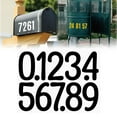 thumbnail image 1 of 4 Inch Number Stickers 0-9, Self Adhesive Vinyl Decals, Waterproof Durable Labels for Address Sign, Garage Door, Fence, Outdoor Labeling Numbers（Black,A）, 1 of 4