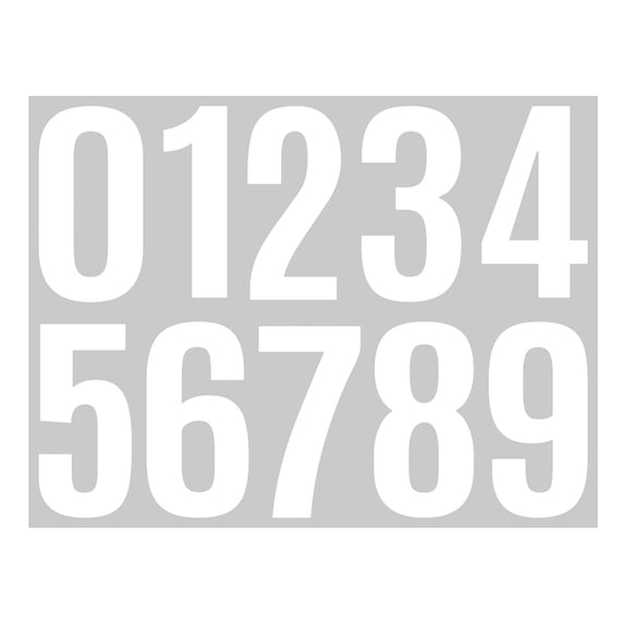 4 Inch Number Vinyl Label Stickers Adhesive Number Decals Large Mailbox Number Signs Number Labels For Car Home Multicolor