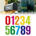 thumbnail image 1 of 4 Inch Number Vinyl Label Stickers - Self Adhesive Large Number Decals, Multicolor Mailbox Number Signs for Car, Home, Address Labels, 1 of 9