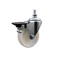 thumbnail image 1 of 4 Inch Nylon 10MM Threaded Stem Caster with Brake, 1 of 2