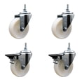 thumbnail image 1 of 4 Inch Nylon 12MM Threaded Stem Caster Set 2 Brakes SCC, 1 of 2