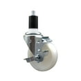 thumbnail image 1 of 4 Inch Nylon Swivel 1-1/2 Inch Expanding Stem Caster with Brake SCC, 1 of 2