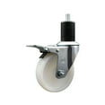 thumbnail image 1 of 4 Inch Nylon Swivel 1-3/4 Inch Expanding Stem Caster Total Lock Brake SCC, 1 of 2