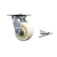 thumbnail image 1 of 4 Inch Nylon Swivel Caster with Ball Bearing and Swivel Lock Service Caster, 1 of 2