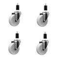 thumbnail image 1 of 4 Inch Nylon Wheel Swivel 1-3/8 Inch Expanding Stem Caster Set SCC, 1 of 2